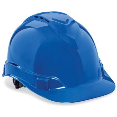 Blue store hard hat