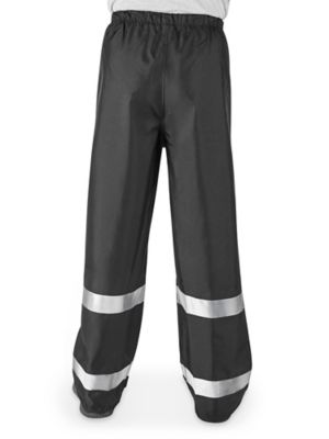 Black Hi-Vis Rain Pants S-23051 - Uline