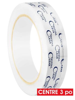 Uline Crystal Clear Tape - 1" x 72 yds S-2306
