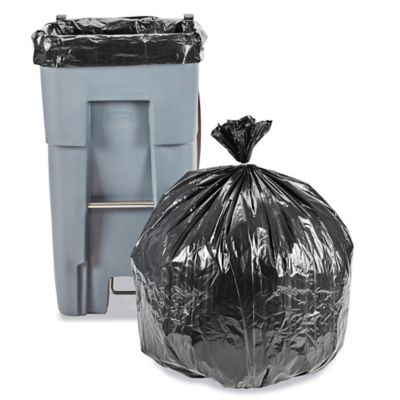 Uline Industrial Trash Liners - 65 Gallon, 2 Mil, Black