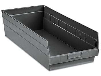 Plastic Shelf Bins - 11 x 24 x 6", Black S-23086BL
