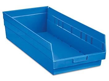 Plastic Shelf Bins - 11 x 24 x 6", Blue S-23086BLU