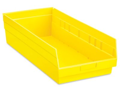 Plastic Shelf Bins - 11 x 24 x 6", Yellow S-23086Y