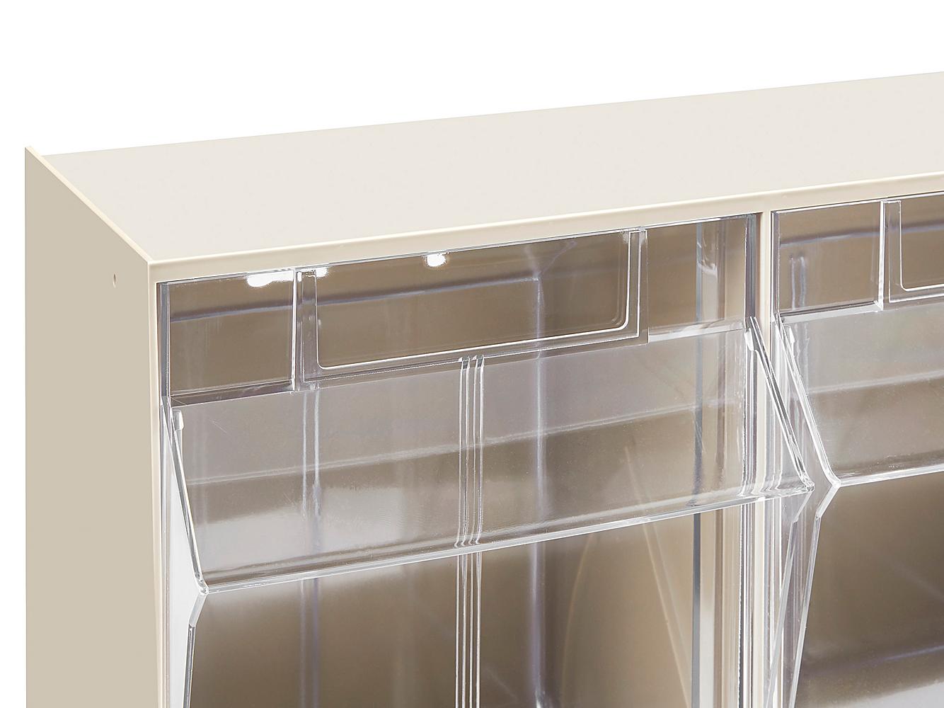 Unibox 9 compartments Plastic Tilt Bin with lock bar 