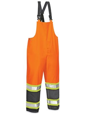 Class 2 Hi-Vis Heavy Duty Rain Overalls - Orange, 2XL S-23094O-2X