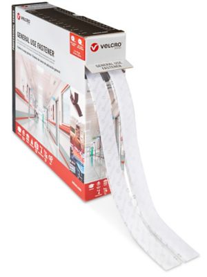 Velcro® Brand Combo Strips Bulk Pack - 1 x 75', White S-23101W - Uline