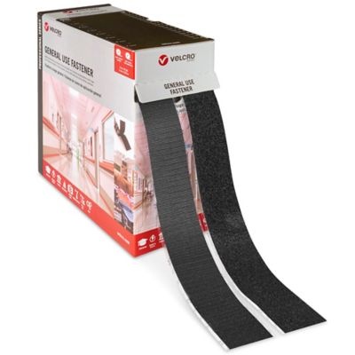 Velcro Brand Black Heavy Duty Stick-On Tape 1m x 50mm - Screwfix