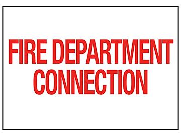 "Fire Department Connection" Sign