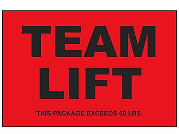 "Team Lift" Label - 2 x 3"