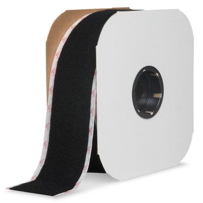 Velcro&reg; Brand Tape Strips - Loop, Black, 3" x 75' S-23142