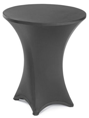 Stretch Fabric Table Cover - 36" Round, Black S-23157
