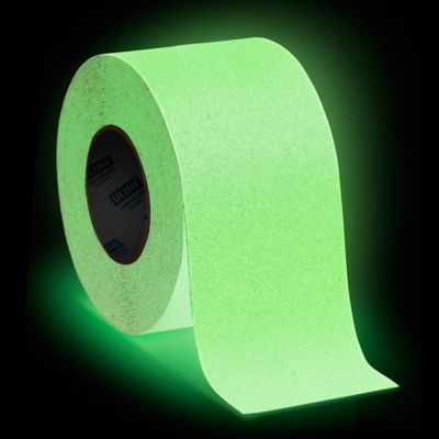 Glow in the dark anti slip tape 4 x 60 white s 23192 uline