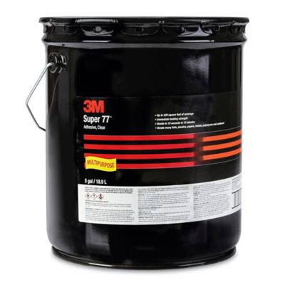 3M Super 77&trade; Adhesive - 5 Gallon Bulk Pail S-23196