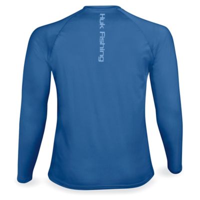 Huk® Fishing Shirt - Blue, 2XL S-23257BLU2X - Uline