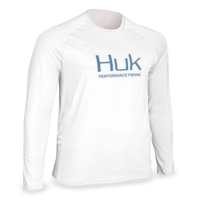 Huk Shirts | Huk Performance Fishing Camo Long Sleeve Blue Tan #144273 T-Shirt Sz S Euc | Color: Blue/Gray | Size: S | Antvintee's Closet