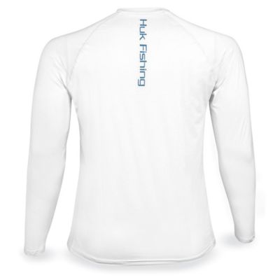 Huk® Fishing Shirt - White, XL S-23257W-X - Uline