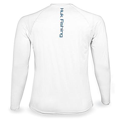 Huk® Fishing Shirt - White, XL