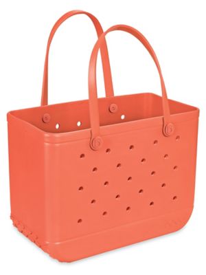 Sturdy Coral Canvas Boat and Tote Bag