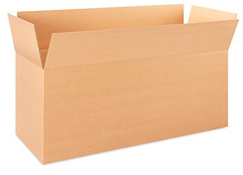 60 x 24 x 24" 275 lb Double Wall Corrugated Boxes S-23296