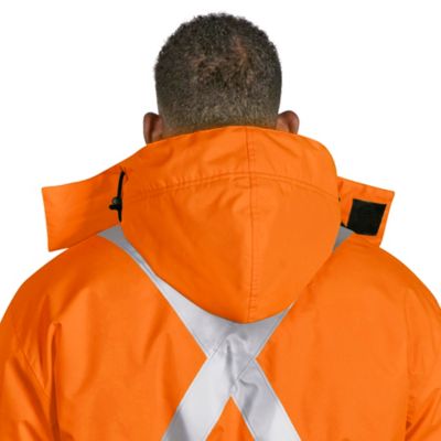 Class 3 Hi-Vis Polar Parka - Orange, Medium S-23349ORG-M - Uline