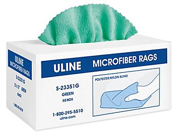 Microfiber Rags In A Box - Green S-23351G