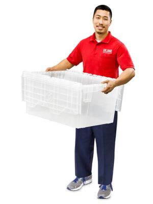 Clear Industrial Totes - 26 x 19 x 14