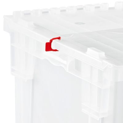 Clear Industrial Totes - 26 x 19 x 14 S-23361 - Uline