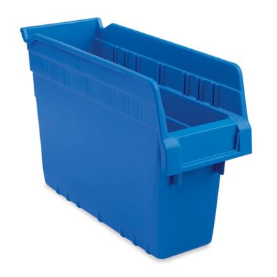 HOMZ 18 Gal. Storage Bin in Blue (4-Pack) 6618DWBLEC.04 - The Home