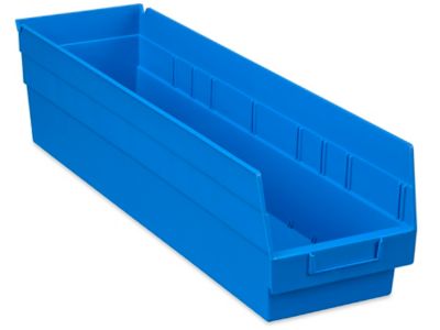  Plastic Shelf Bins - 7 x 24 x 6"