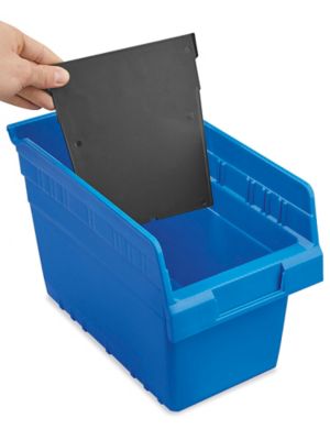 Séparateurs pour bacs à tablettes – 7 x 8 po, noir - ULINE Canada