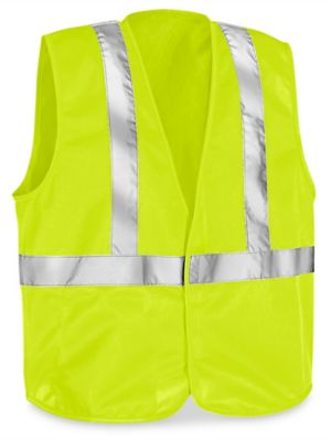 Class 2 Solid Hi-Vis Safety Vest - Lime, L/XL