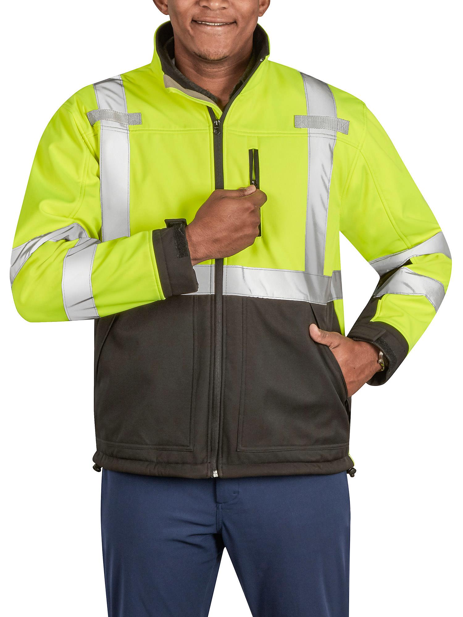 Class 3 Hi-Vis Soft Shell Jacket - Large S-23375-L - Uline Class 3 Hi-Vis Soft Shell Jacket - Large S-23375-L - Uline