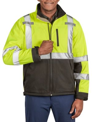 Class 3 Hi-Vis Soft Shell Jacket - Large S-23375-L - Uline