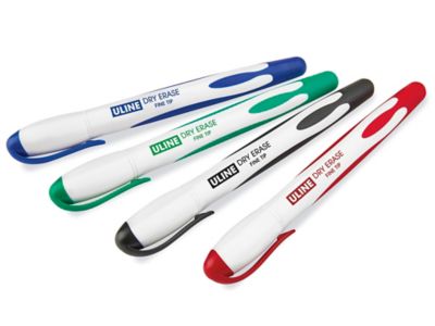 Uline Dry Erase Markers - Fine Tip, Assortment Pack S-23385