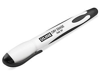 Uline Dry Erase Markers - Fine Tip, Black S-23386