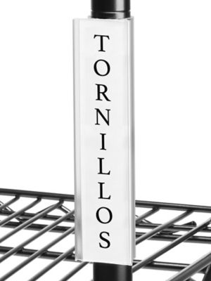 Portaetiquetas Verticales con Insertos para Estantería de Alambre - 6" S-23387