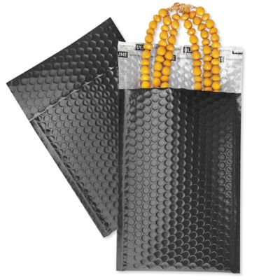 Matte Glamour Bubble Mailers - 7 1/2 x 11", Black S-23390BL
