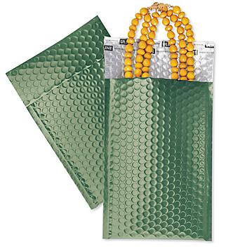 Matte Glamour Bubble Mailers - 7 1/2 x 11", Green S-23390G
