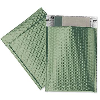 Matte Glamour Bubble Mailers - 9 x 11 1/2", Green S-23391G