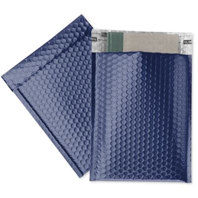 Matte Glamour Bubble Mailers - 9 x 11 1/2", Blue S-23391NB