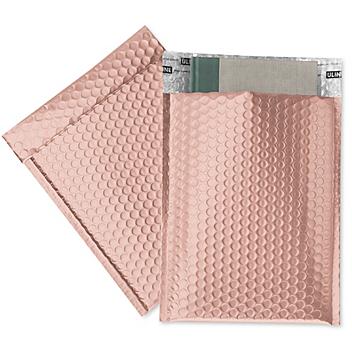 Matte Glamour Bubble Mailers - 9 x 11 1/2", Rose Gold S-23391RGOLD
