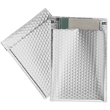 Matte Glamour Bubble Mailers - 9 x 11 1/2", Silver S-23391SIL