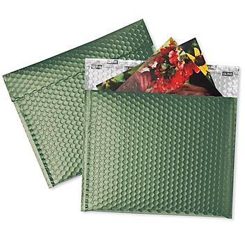 Matte Glamour Bubble Mailers - 11 x 13 3/4", Green S-23392G