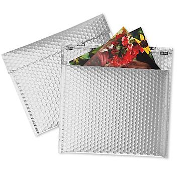 Matte Glamour Bubble Mailers - 11 x 13 3/4", Silver S-23392SIL