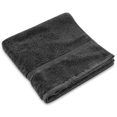 Toallas Negras para Baño - 27 x 52 S-23394 - Uline