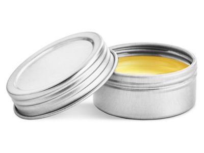 Screw-Top Metal Tins - 2 oz, Shallow