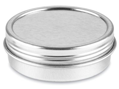 Screw-Top Metal Tins - 1 oz, Shallow