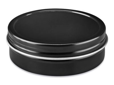 Screw-Top Metal Tins - 2 oz, Shallow