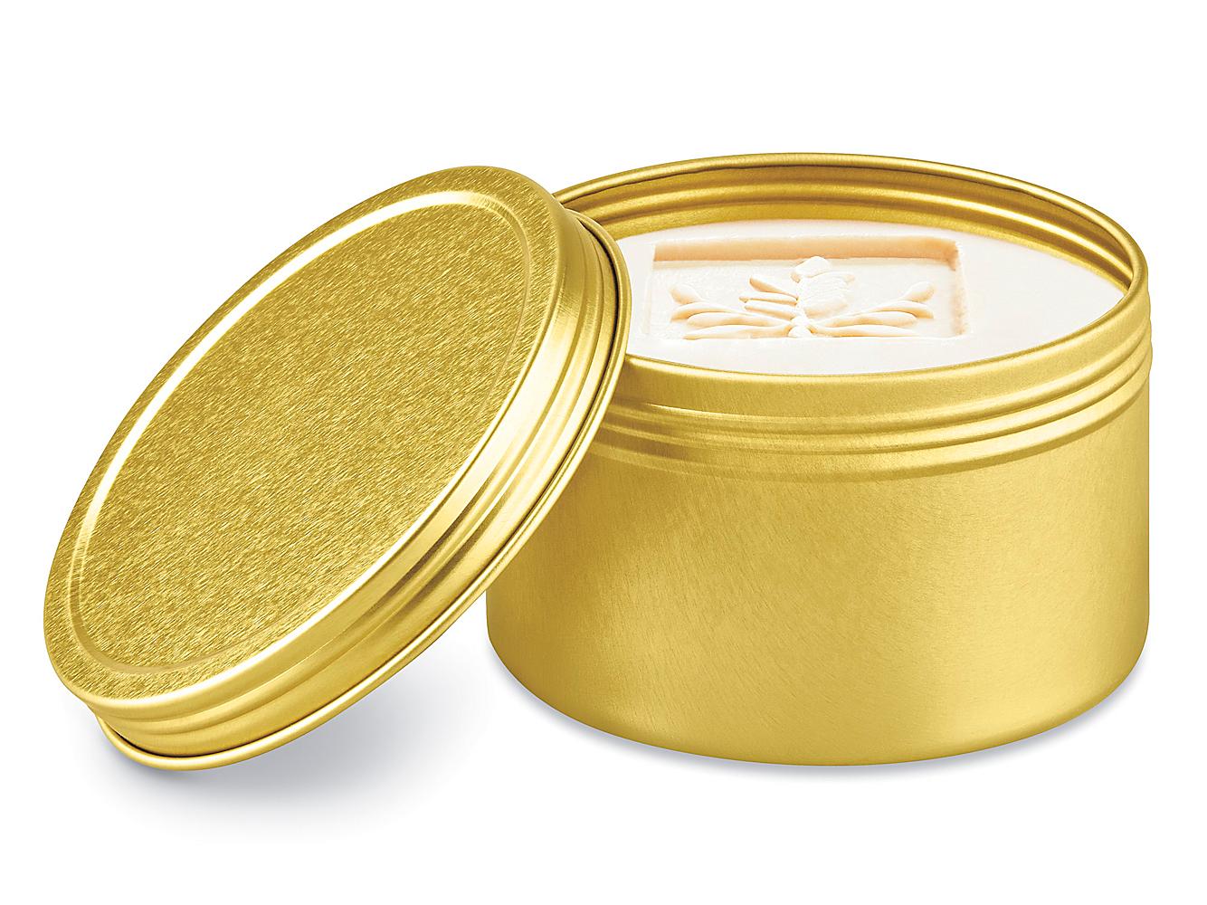 Gold Metal Tins  Specialty Bottle