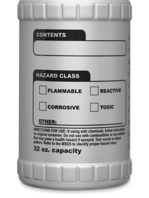 Trust® Spray Bottle, 32 oz, 3 1/2Dia x 9 13/16H, White, 1/Each – Spill  911 Inc.